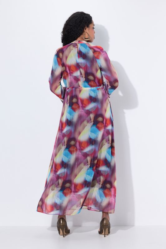 Robe de soirée maxi, fond de robe et manches longues