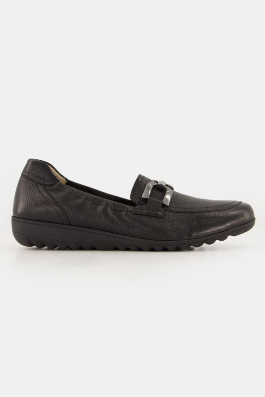 Mocassins Caprice en daim, semelle intérieure amovible - largeur G