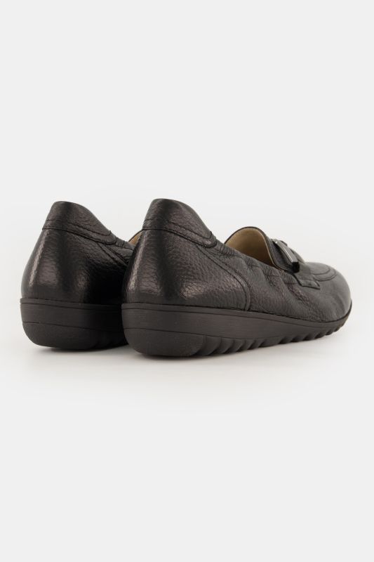 Mocassins Caprice en daim, semelle intérieure amovible - largeur G