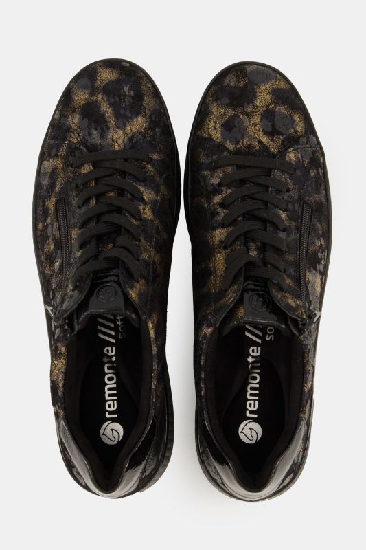 Sneakers en cuir Remonte, semelle intérieure amovible - largeur G