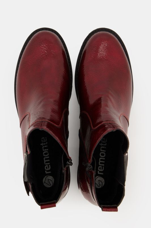 Bottines Chelsea en cuir vernis