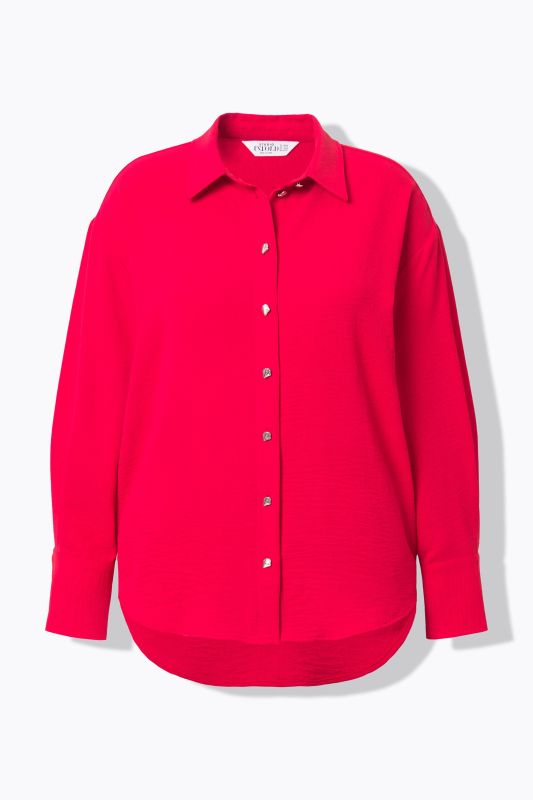 Chemisier oversize. Boutons fantaisie