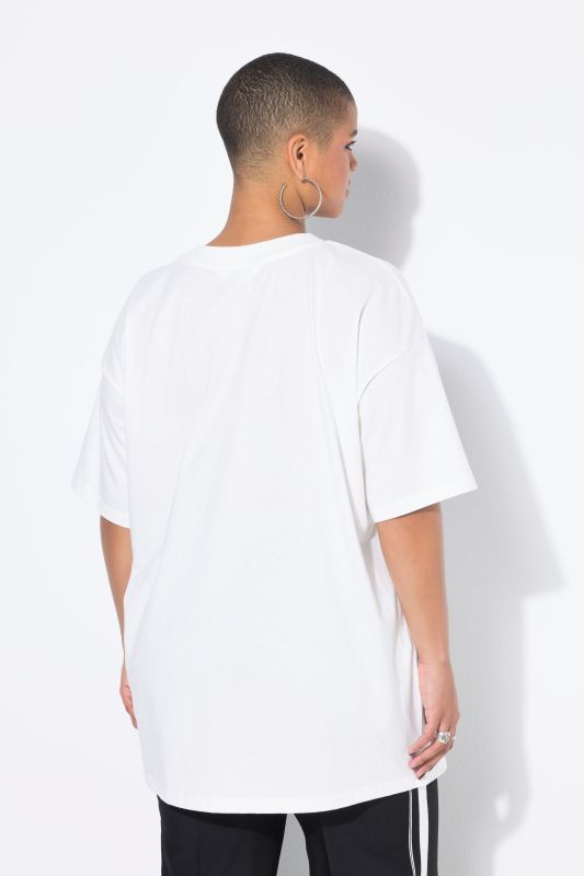 T-shirt oversize. Manches courtes. Imprimé poisson