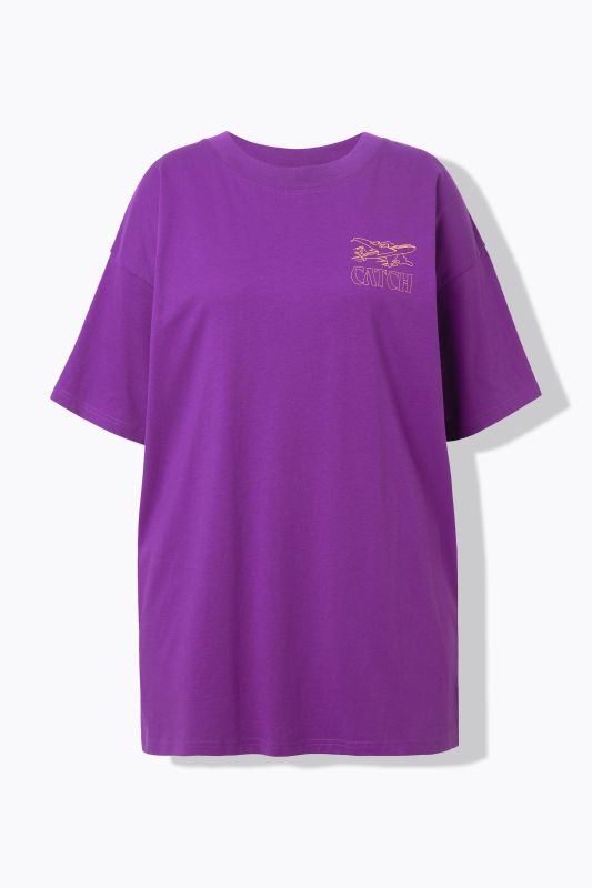 T-shirt oversize. Manches courtes. Motif avion