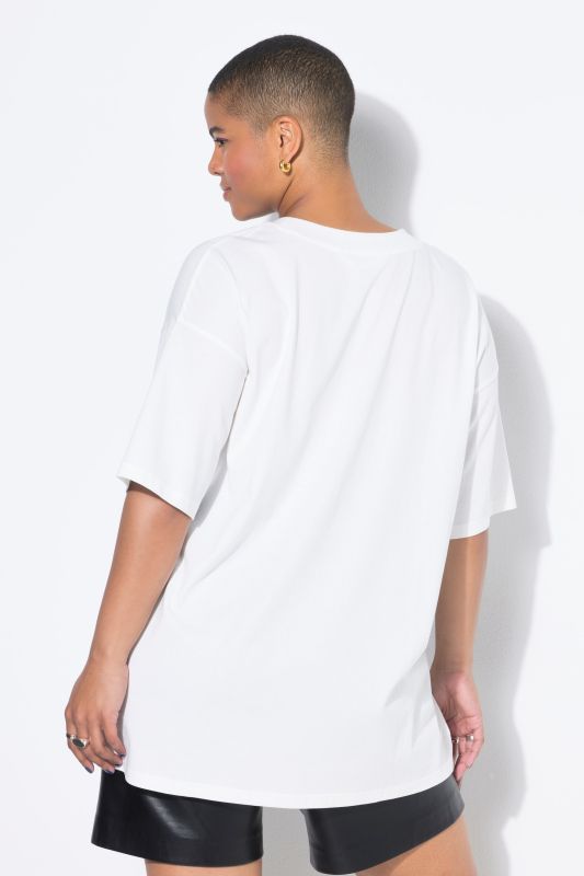 T-shirt oversize. Manches courtes. Motif boule de billard
