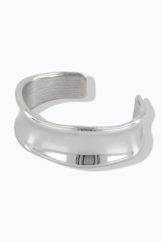 Bracelet ouvert, matière texturée