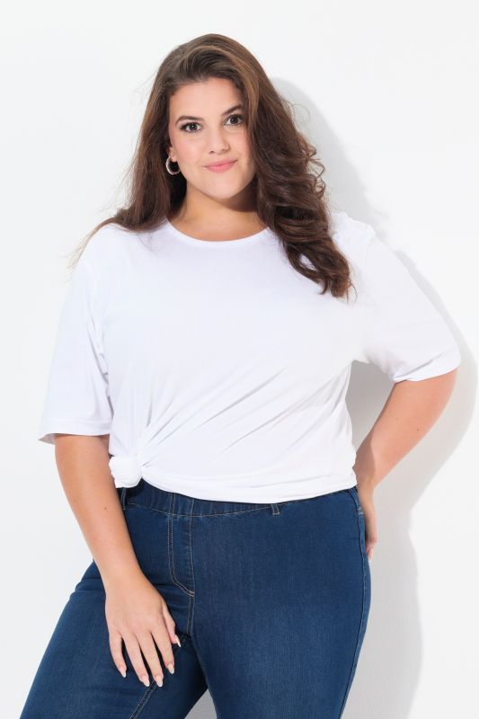 T-shirt coupe Relaxed Fit, décolleté rond et manches courtes