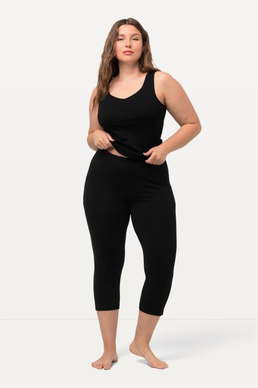 Pantalon corsaire, longueur 7/8. Taille élastique - jusqu'au 68/70