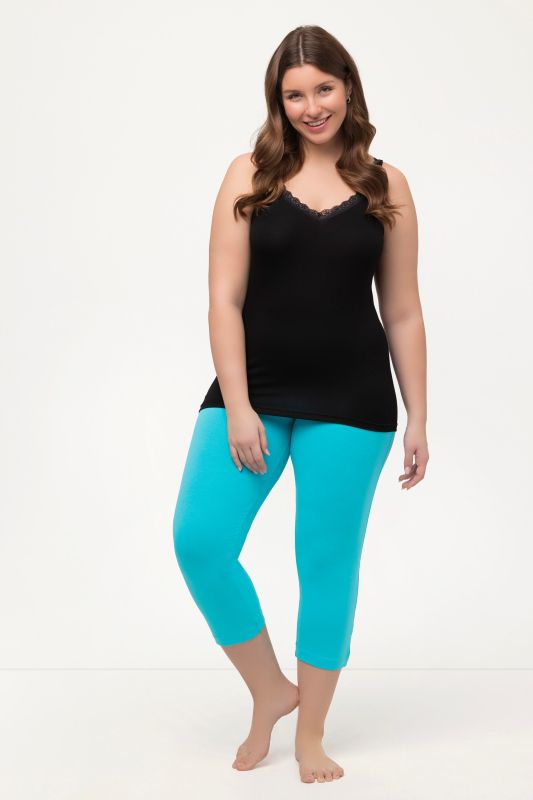 Pantalon corsaire, longueur 7/8. Taille élastique - jusqu'au 68/70