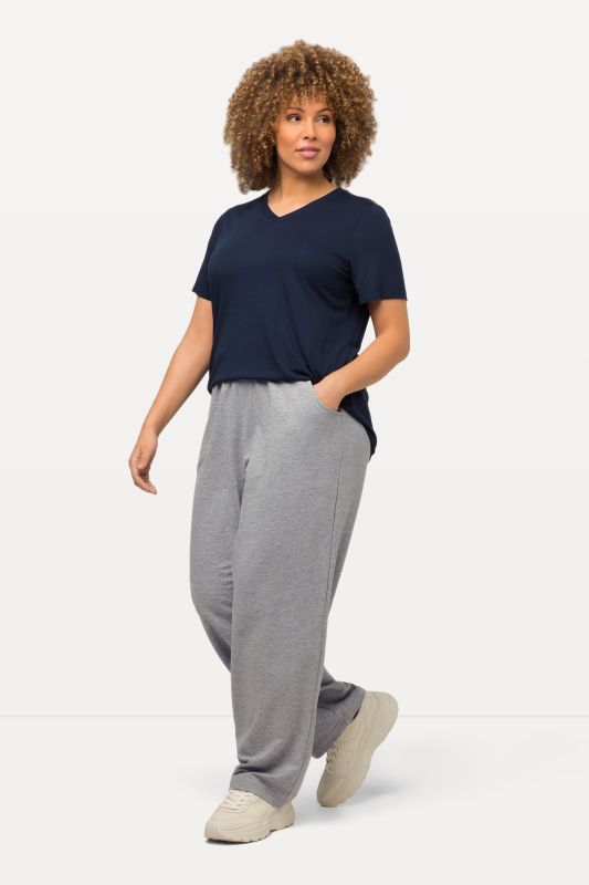 Pantalon de jogging, jambe droite et taille élastique