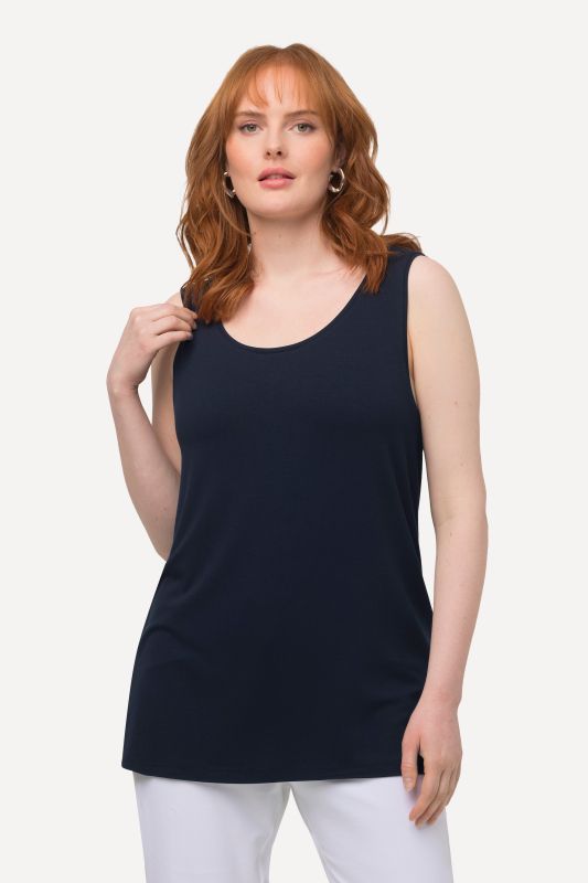 Débardeur stretch, coupe Classic Fit, bretelles larges et décolleté rond