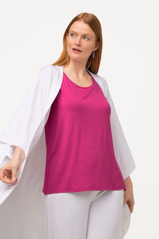 Débardeur stretch, coupe Classic Fit, bretelles larges et décolleté rond