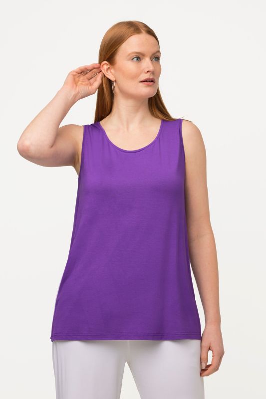 Débardeur stretch, coupe Classic Fit, bretelles larges et décolleté rond