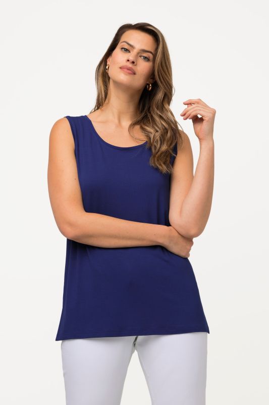 Débardeur stretch, coupe Classic Fit, bretelles larges et décolleté rond