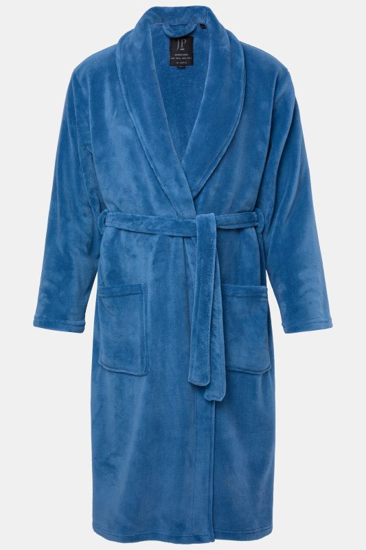 Peignoir JP 1880 en microfibres, avec ceinture à nouer, collection Homewear - jusqu'au 8 XL