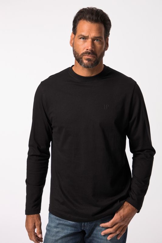 T-shirt JP 1880 à manches longues, collection Basic, label OEKO-TEX - jusqu'au 8 XL