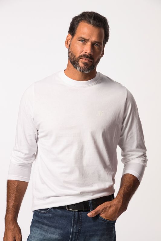 T-shirt JP 1880 à manches longues, collection Basic, label OEKO-TEX - jusqu'au 8 XL