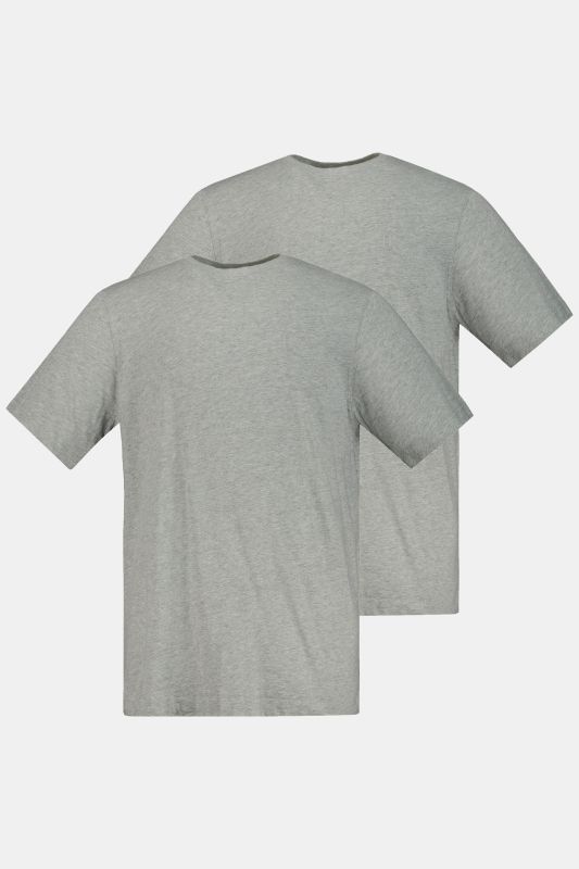 Lot de 2 T-shirts JP 1880, col rond, collection Basic - jusqu'au 8 XL