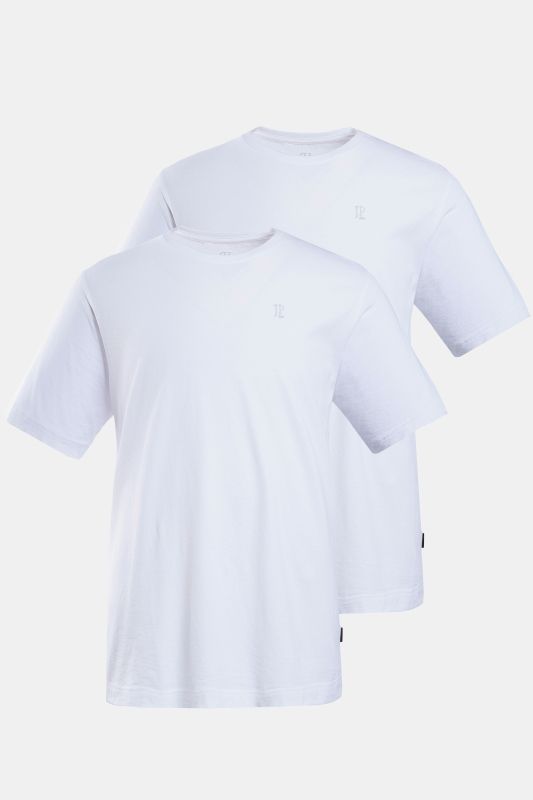 Lot de 2 T-shirts JP 1880, col rond, collection Basic - jusqu'au 8 XL