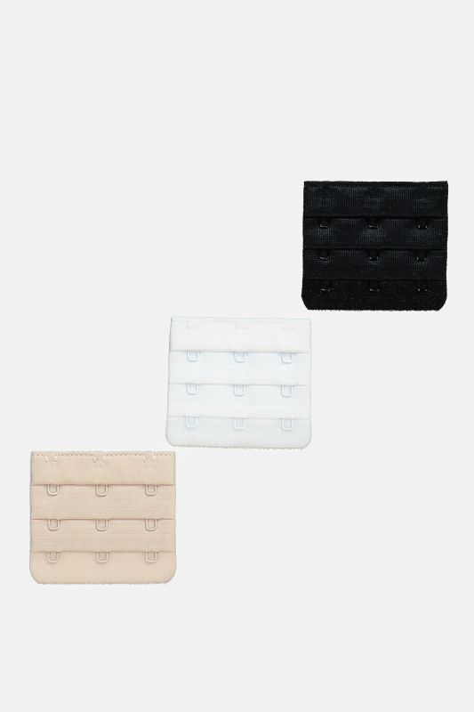 Extensions pour soutien-gorge, fermeture agrafée, 3 coloris