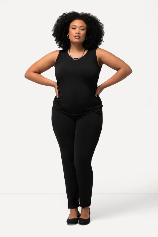 Pantalon, jersey, jambe étroite, taille élastique, jusqu'au 66/68