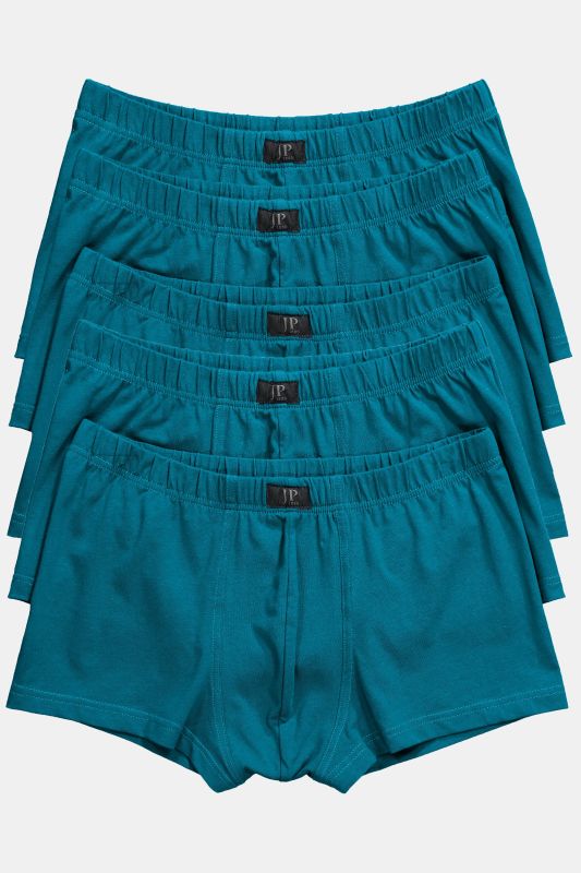 Lot de 5 caleçons, sous-vêtements, 1 couleur, jusqu'à la taille 7XL