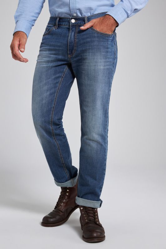 Jean 5 poches avec technologie FLEXNAMIC®, coutures contrastantes, coupe Straight Fit