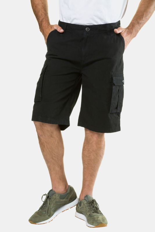 Bermuda cargo 6 poches, jambe droite, coupe Regular Fit