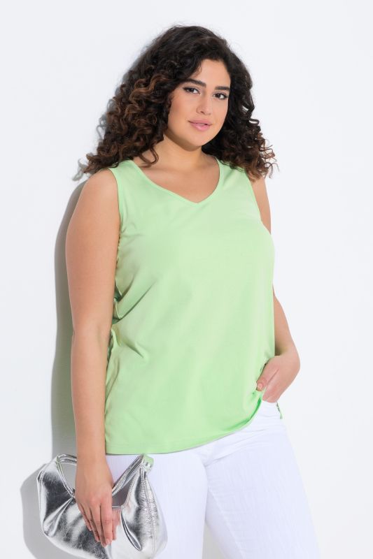Débardeur coupe Classic Fit, bretelles larges et décolleté en V