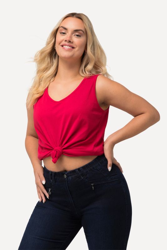 Débardeur coupe Classic Fit, bretelles larges et décolleté en V