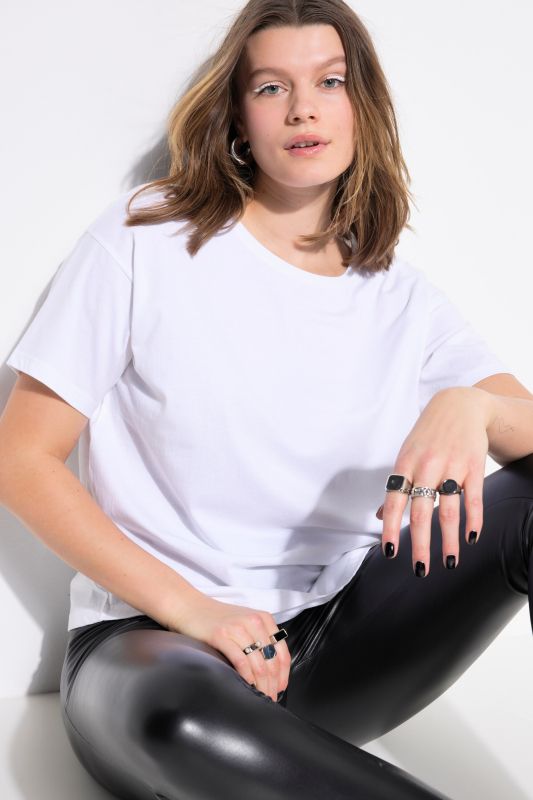 T-shirt Basic, coupe relaxed à épaules basses