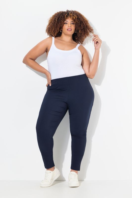 Pantalon en tissu bengaline stretch, coupe Sienna jambe étroite, taille élastique