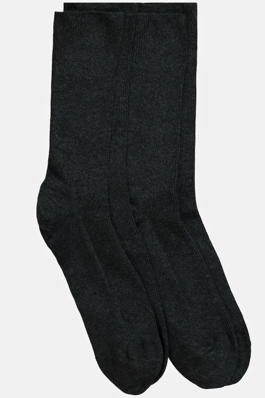 Chaussettes en lot de 2, sans bord élastique