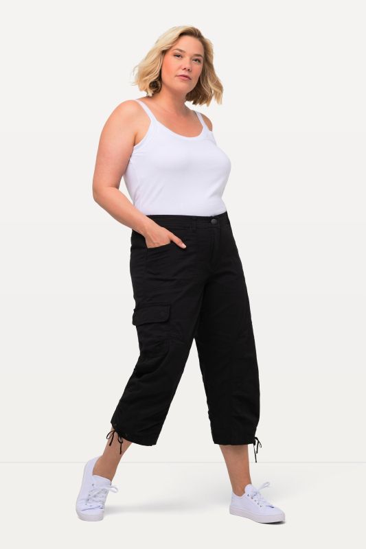 Pantalon cargo 7/8. Taille confortable