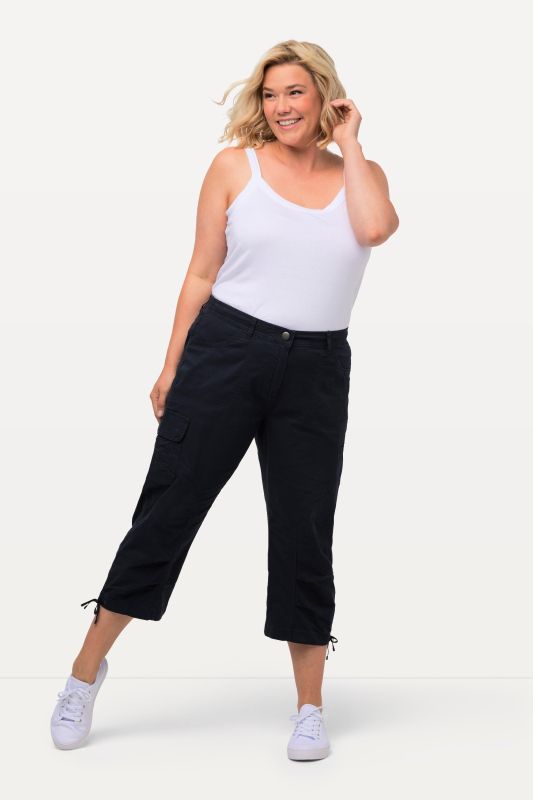 Pantalon cargo 7/8. Taille confortable
