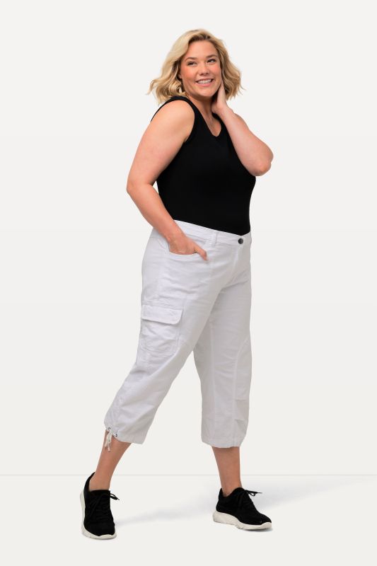 Pantalon cargo 7/8. Taille confortable