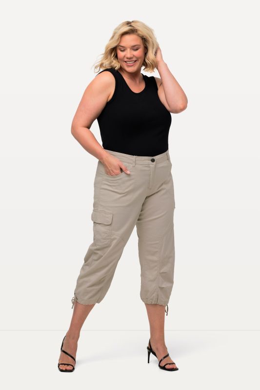 Pantalon cargo 7/8. Taille confortable