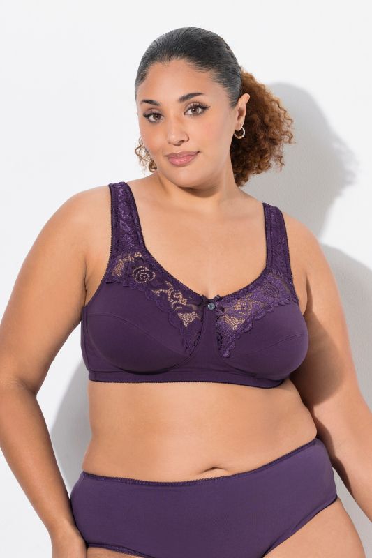 Soutien-gorge de maintien Kelly. Modèle sans armatures, dentelle - bonnets C-E