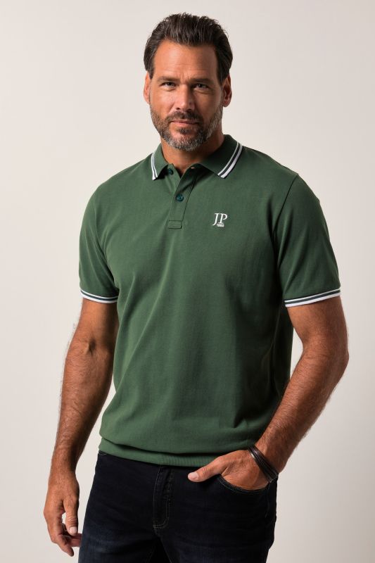 Polo ventre confort à manches courtes, maille piquée - jusqu'au 8 XL