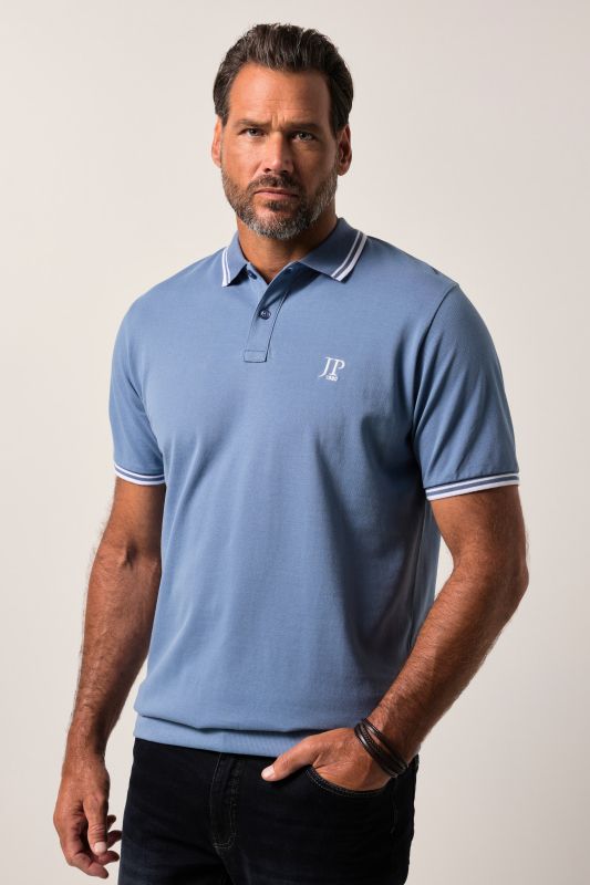 Polo ventre confort à manches courtes, maille piquée - jusqu'au 8 XL