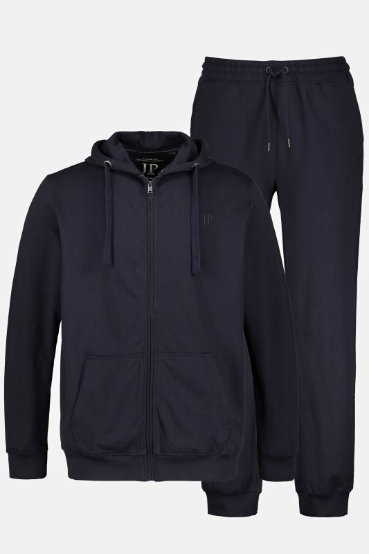 Tenue de jogging, Homewear, 2 pièces, veste à capuche et pantalon - jusqu'au 8XL