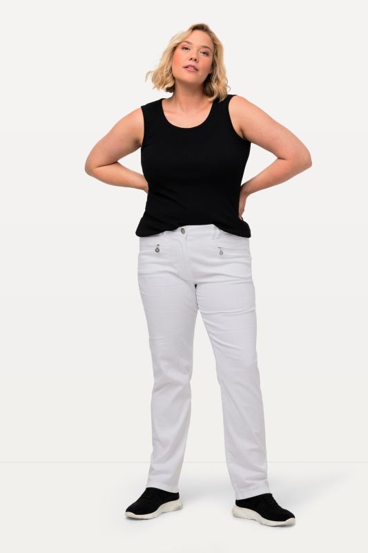 Pantalon d'été Mony, agréablement léger. Poches zippées et tissu stretch