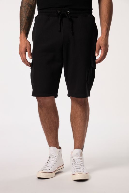 Bermuda cargo JP 1880 en molleton, taille élastique et poches cargo - jusqu'au 7&nbsp;XL