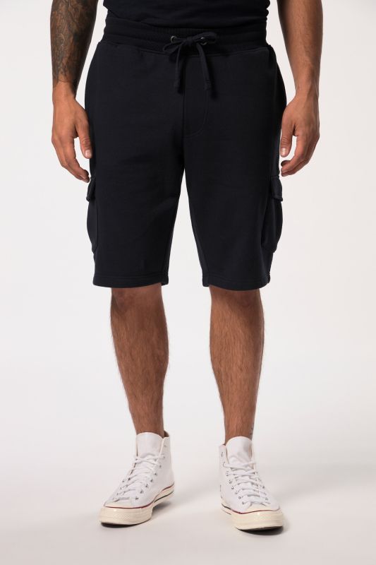 Bermuda cargo JP 1880 en molleton, taille élastique et poches cargo - jusqu'au 7&nbsp;XL