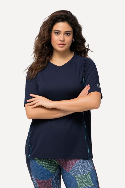 T-shirt, protection UV 50+. Col en V et manches courtes