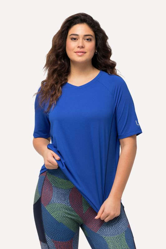 T-shirt, protection UV 50+. Col en V et manches courtes