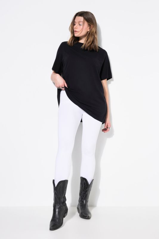Legging, jersey, taille haute, ceinture élastique