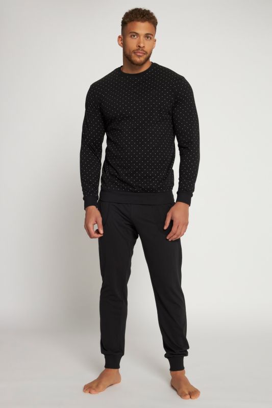 Pyjama ventre confort deux pièces, T-shirt manches longues + pantalon - jusqu'au 8 XL