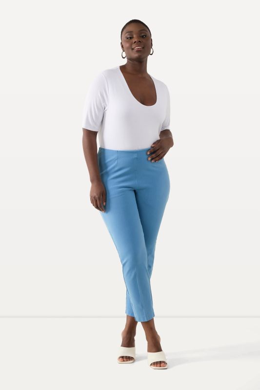Pantalon 7/8 jambe étroite, taille élastique