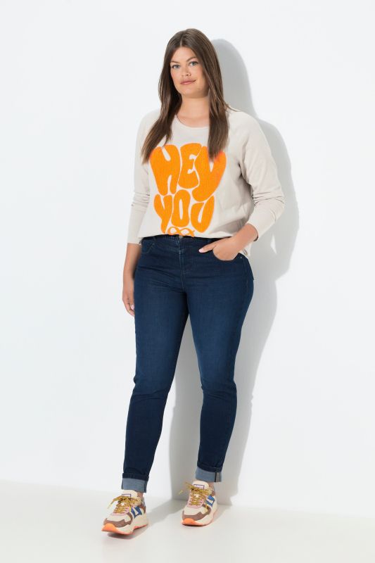 Jean taille haute, coupe Slim Fit